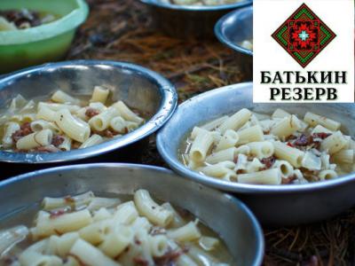 Макароны с тушенкой Батькин Резерв и грибами